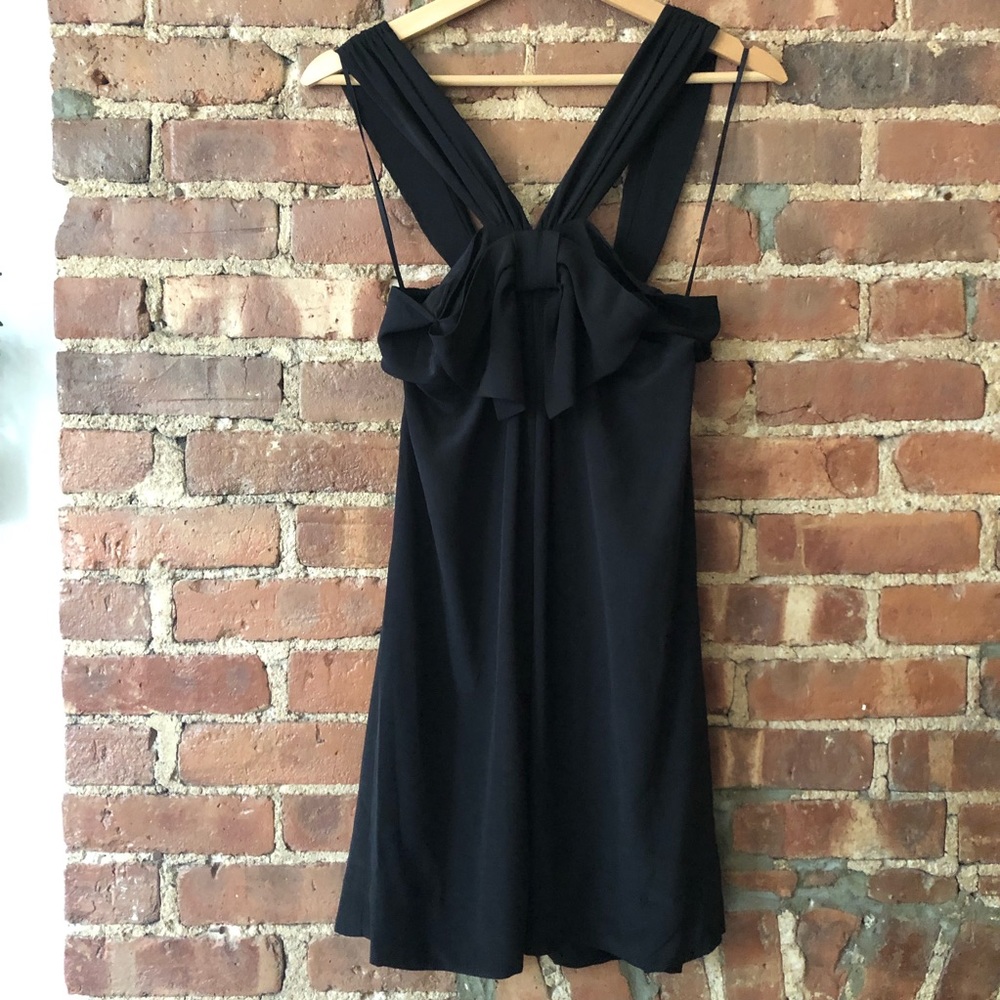 Rebecca Taylor NWOT Bow Back Silk Dress - Picture 1 of 9